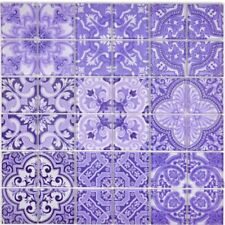 Mosaico IN Vetro Viola Fiore