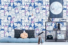 Carta da parati 3D fumetto