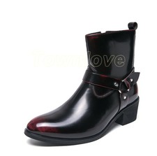 Scarpe stivaletti uomo zip