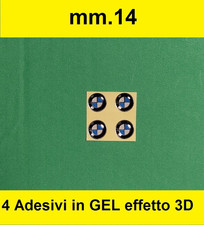 4 adesivi BMW GEL 14.mm