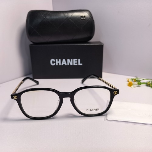 Chanel montatura rotonda nera - montatura,