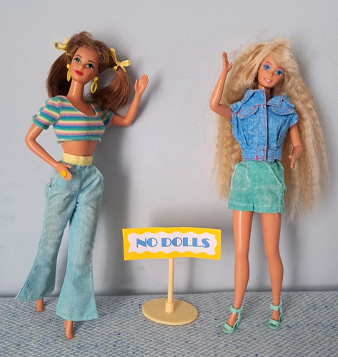 1993 lotto abiti barbie - lotto,