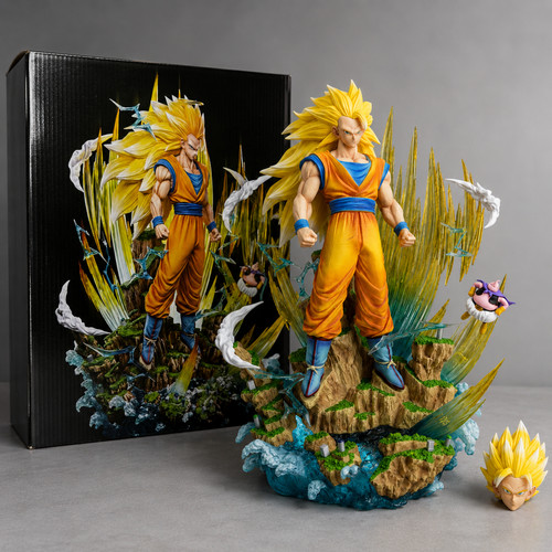 Goku ssj3 majin buu statua - vs,