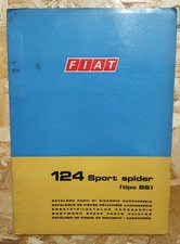 Fiat 124 Spider Catalogo Ricambi Carrozzeria