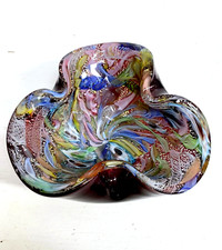 VASO CIOTOLA POSACENERE SVUOTATASCHE VETRO MURANO DINO MARTENS per AVEM anni '50