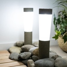 2x LED Solare Lampade Chiodi