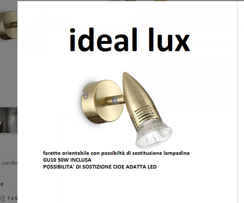Ideal lux faretto - lux, alfa