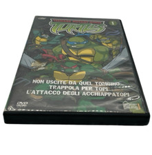 DVD LE TARTARUGHE NINJA MOVIE CARTONE ANIMATO CD PER BAMBINI CON PACCO REGALO