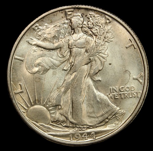 Mezzo dollaro 1944 - -s, 50c