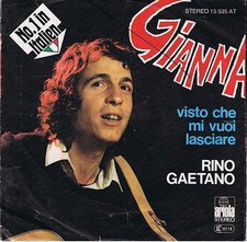 Rino Gaetano - Gianna 7" Single Vinyl Pop Pop Rock 81386