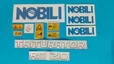 ADESIVI DECALCOMANIE PER TRINCIA E MACCHINE AGRICOLE NOBILI TRITURATOR RM 210