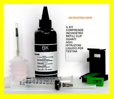 kit inchiostro  100 ml per ricarica cartucce 62 per stampante hp OfficeJet 5740
