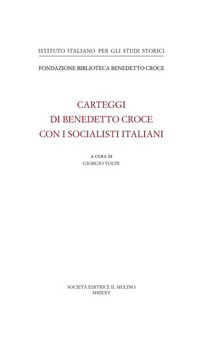 Benedetto croce con - con, i
