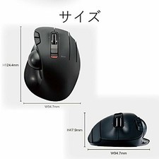 Mouse trackball Elecom / pollice / 5 pulsanti / funzione inclinazione /...