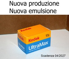 Pellicola 35mm Rullino fotografico Colore Kodak Ultramax 400 ISO 36 foto
