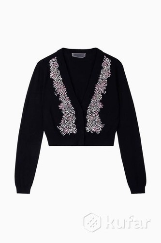 Cardigan lana ritagliata - in,