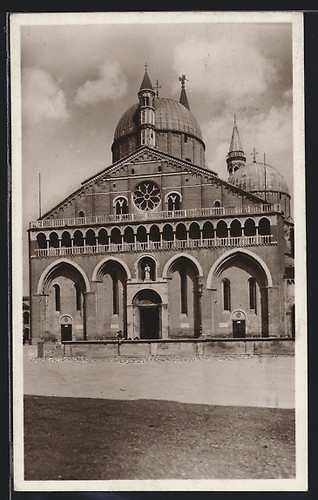 Cartolina padova basilica - cartolina, padova,