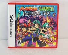 MARIO & LUIGI: PARTNERS IN TIME - NINTENDO DS in scatola con SOLO libretto di sicurezza TESTATO✅