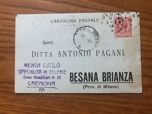 Cartolina ditta antonio - ditta,