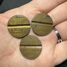 Lotto di 3 GETTONI PAYPHONE