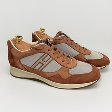 Hogan Leather Suede Mesh