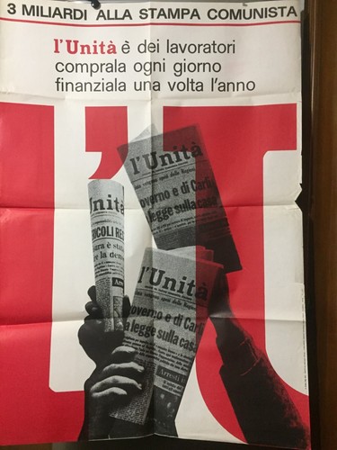 Manifesto originale 1972 pci - originale,