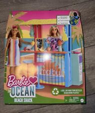 Barbie Ama l'Oceano Spiaggia Baracca Playset con Accessori - GYG23 - Mattel