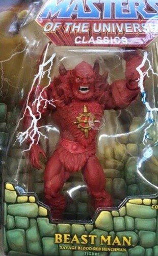 Red minicomic beast man - minicomic,