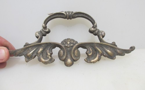 Antico vassoio ottone maniglia