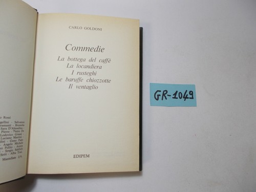 Libro commedie con 5 - ,