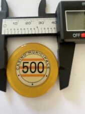 GETTONE JETON FICHES CHIP CASINO MUNICIPALE VALORE 500 Lire 