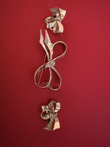 Set orecchini spilla fiocco