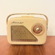 RADIO VINTAGE NORDMENDE MAMBO 59 1959 TRANSISTOR D’EPOCA LEGNO E PELLE DESIGN