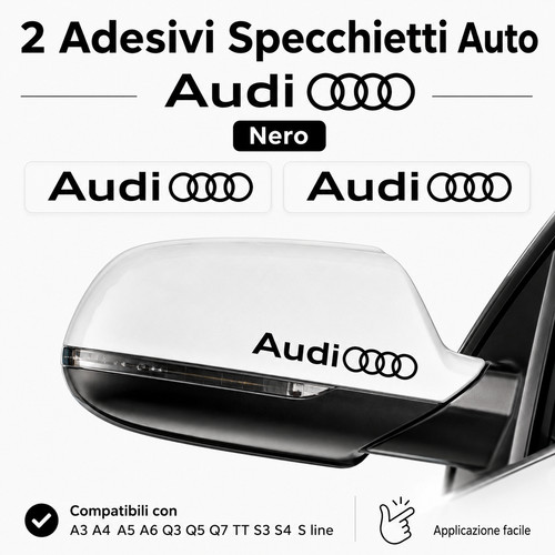 Adesivi audi per specchietti - 2,