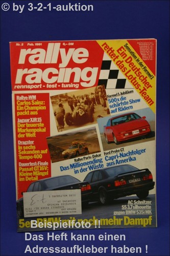 Rallye racing ford probe - rallye, 2/91