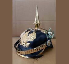 Elmetto tedesco piccone in pelle nera prima e seconda guerra mondiale elmetto...