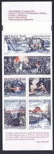 Svezia 1991 cpl libretto industria del ferro a Bergslagen. Incisore mortaio.  MNH
