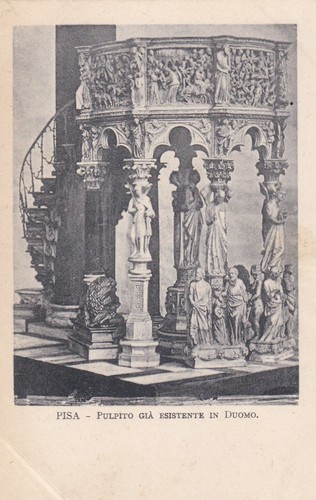 Cartolina pisa pulpito - cartolina, ,pulpito