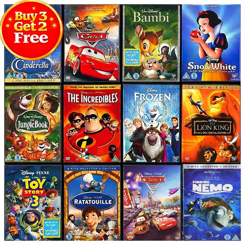 Disney dvds pixar - disney,