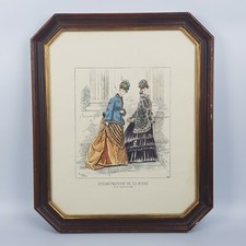 ANTICA STAMPA  ANTIQUE Rare Old Prints Antique L' ILLUSTRATION DE LA MODE 1876