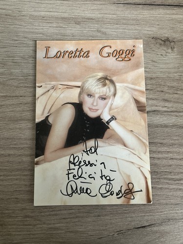 Loretta goggi autografo - loretta,