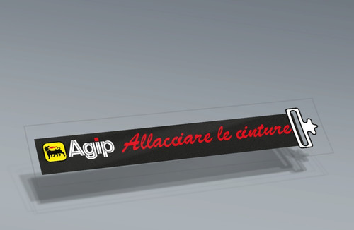 Adesivo vintage agip - adesivo,