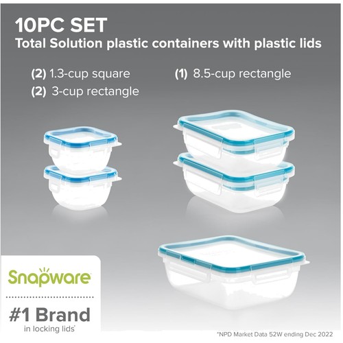 Plastic tupperware set mixed - plastic, set,