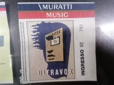 ULTRAVOX BIGLIETTO TICKET CONCERTO MURATTI MUSIC ANNI 90 RIMINI ACCETTO PROPOSTE