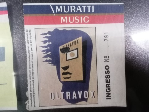 Ultravox biglietto ticket - biglietto,