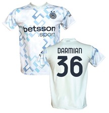 Maglia Darmian 36 Inter Away 2025 2026 Ghost Aqua Bianca ufficiale LC sport