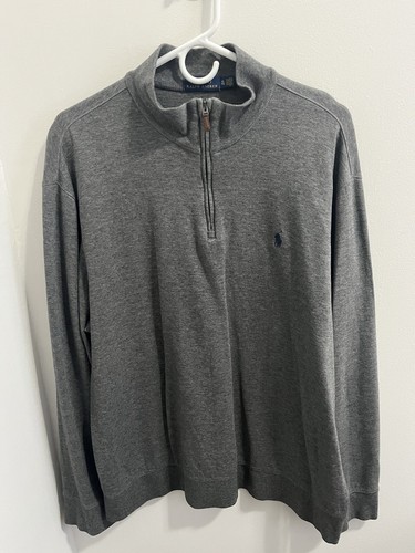 Ralph lauren grigio zip xl - ralph,
