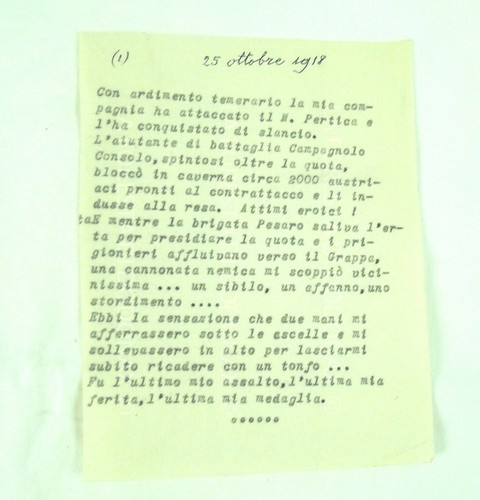 Manoscritto arditi ww1 - manoscritto,