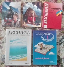 Lotto 5 libri STUDIO LINGUA FRANCESE in offerta Bescherelle Archipel Francais 