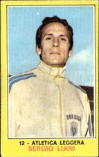 figurina Campioni dello sport Panini 1970 Rec. # 12 Sergio Liani